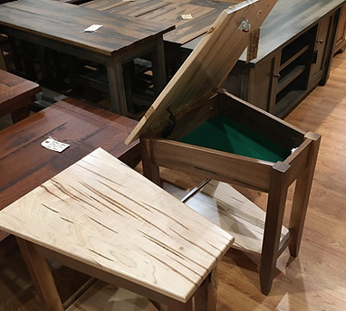 Wormy Maple lift top end tables.jpg