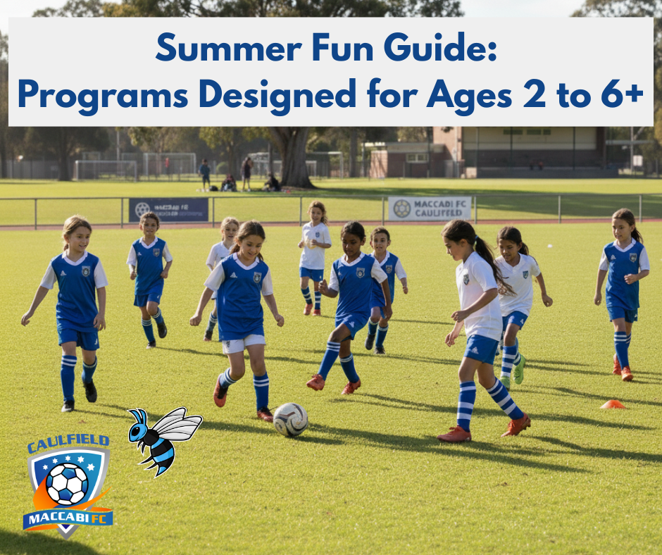 All of your Maccabi Strikers programs are here for 2 to 6+ year olds
