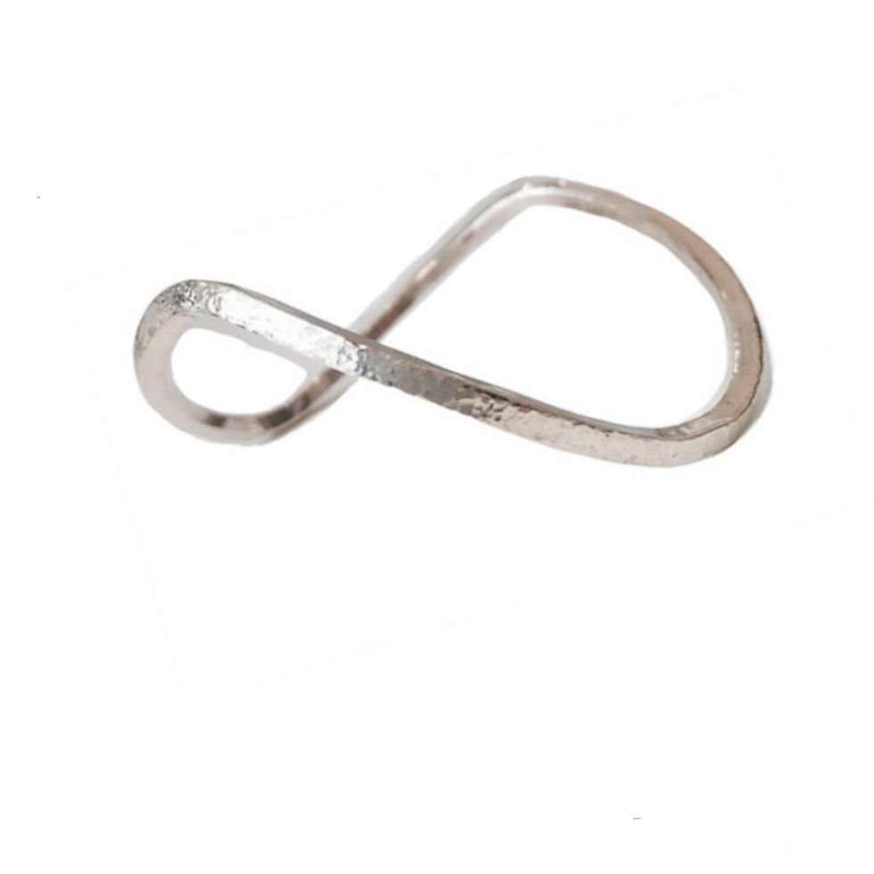 Sterling Silver Wavy Hammered Bangle