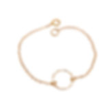 Gold Infinity Ring Bracelet