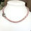 Thumbnail: Rose Quartz & Granet Gemstone Necklace with sterling silver leaf clasp