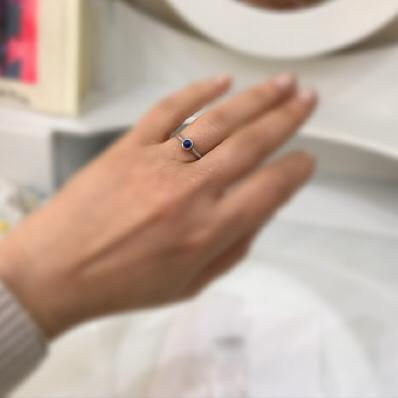 Thumbnail: Blue Lapis gemstone ring
