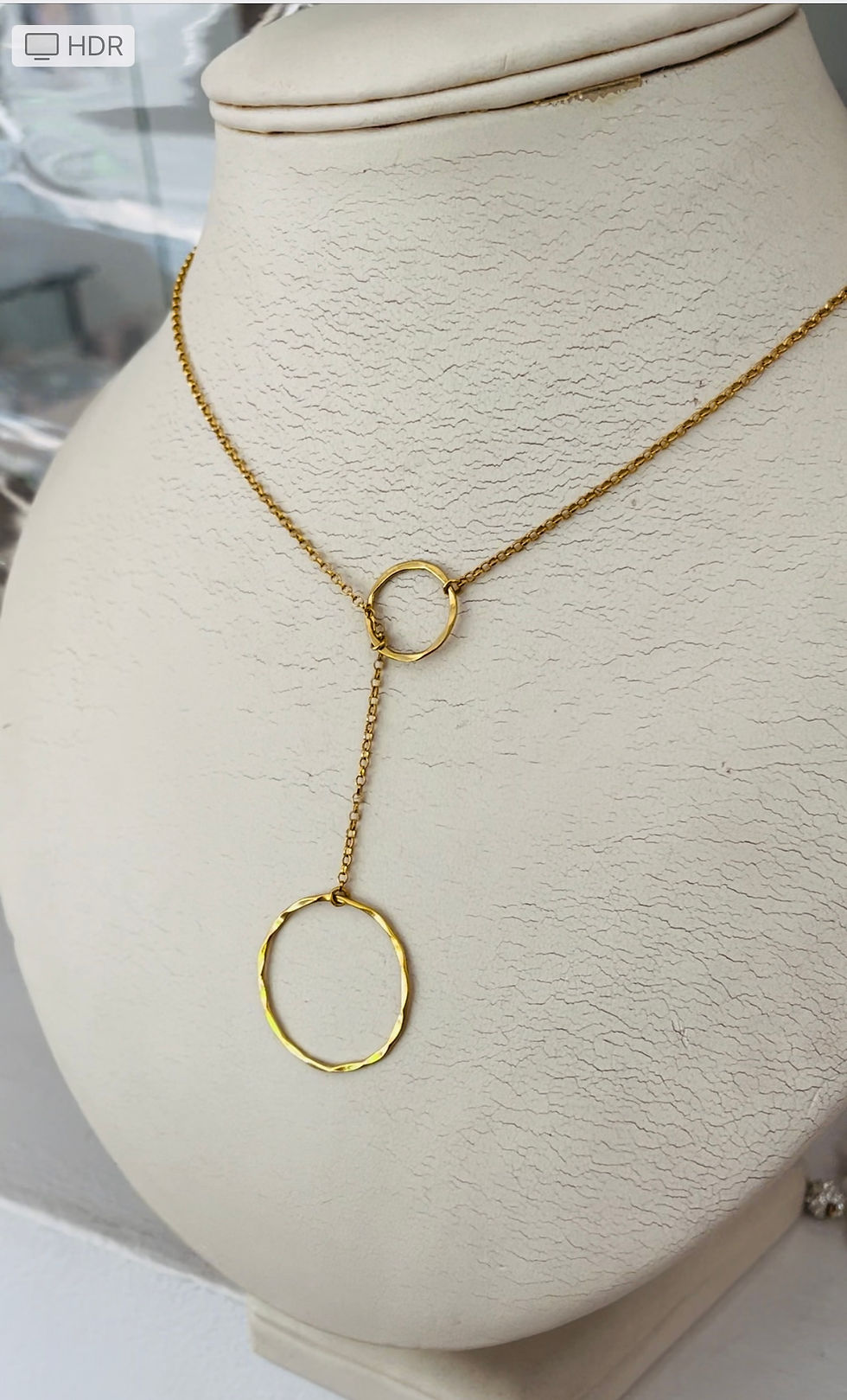 Thumbnail: Gold Infinity Double-Loop Necklace. mommy and me gold necklace
