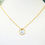 Thumbnail: Personalised letter Gold and silver Eternity Necklace