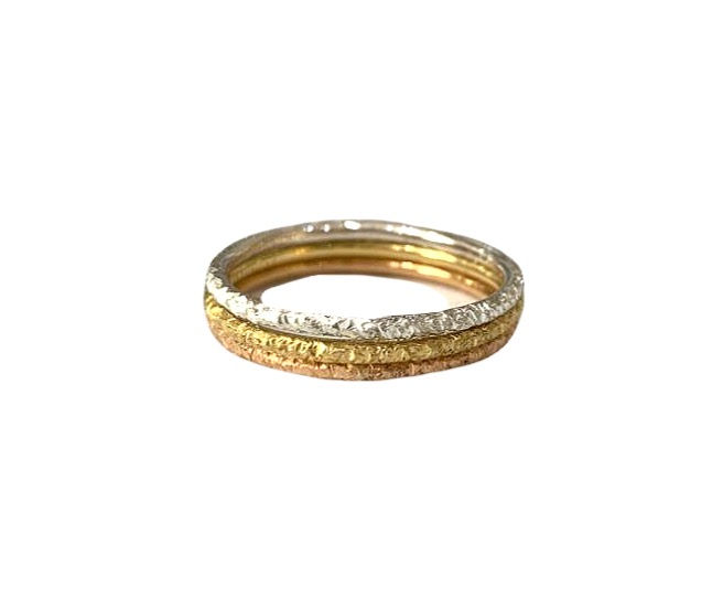 Thumbnail: Sparkle Gold Rings Set