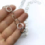 Thumbnail: Hammered Rings Sterling Silver Bracelet