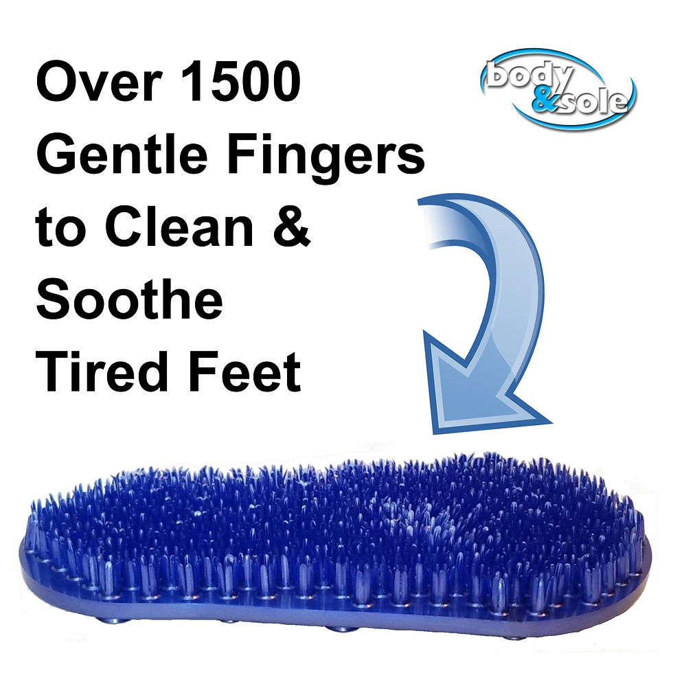 Thumbnail: Soapy Soles Foot Scrubber + Massager