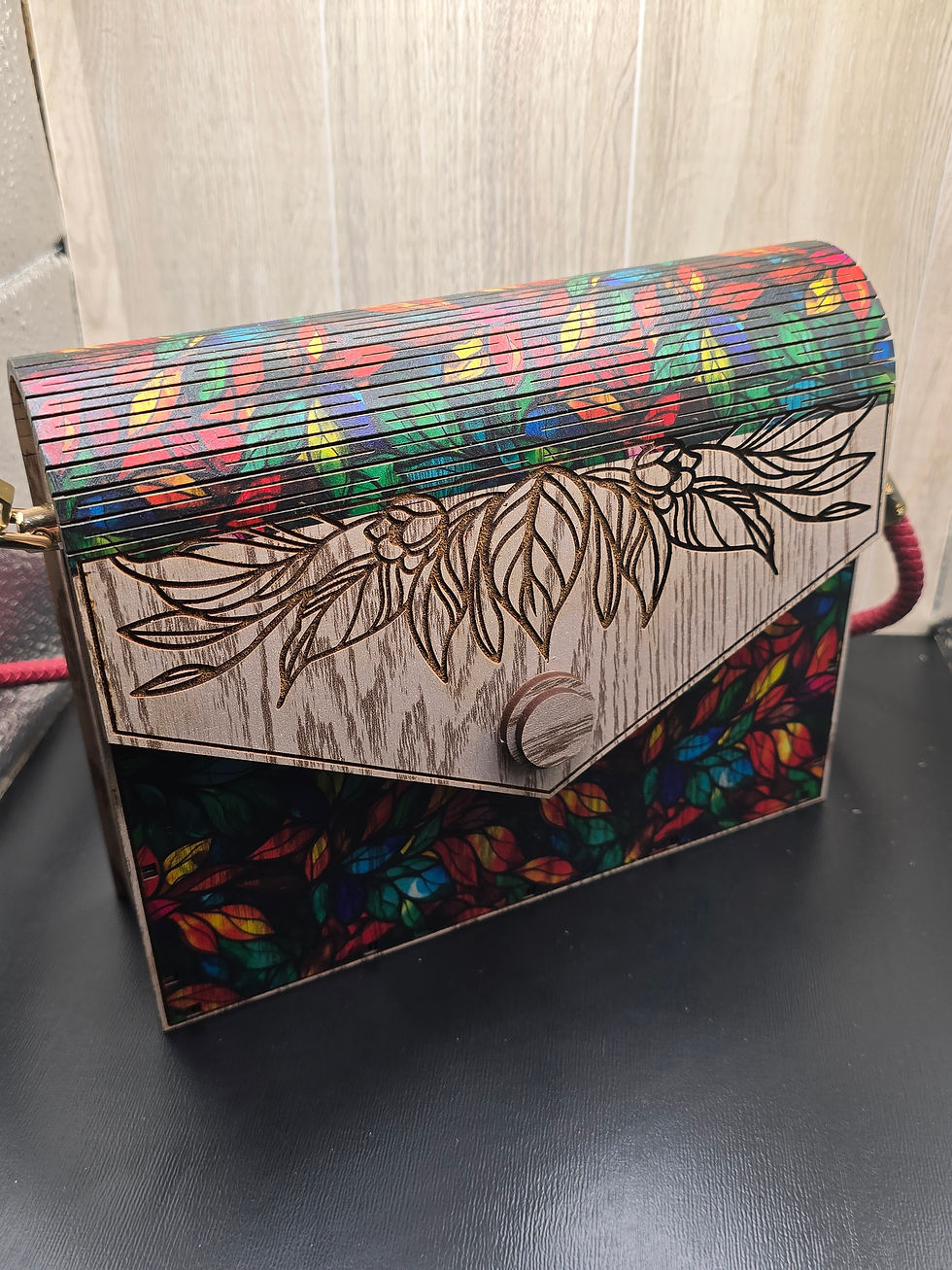Thumbnail: Stained Glass Floral Clutch