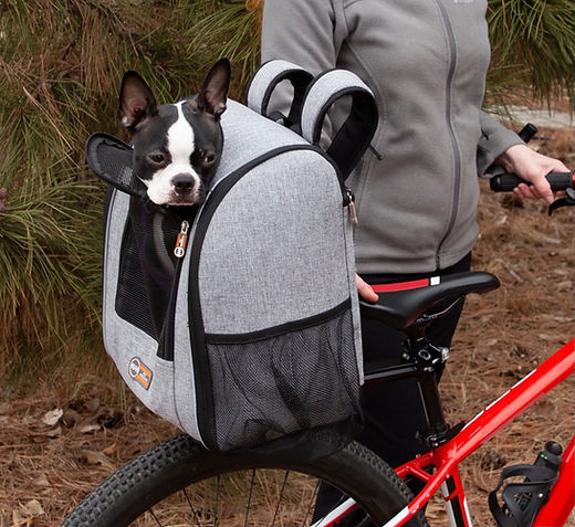 Dog backpack online for biking