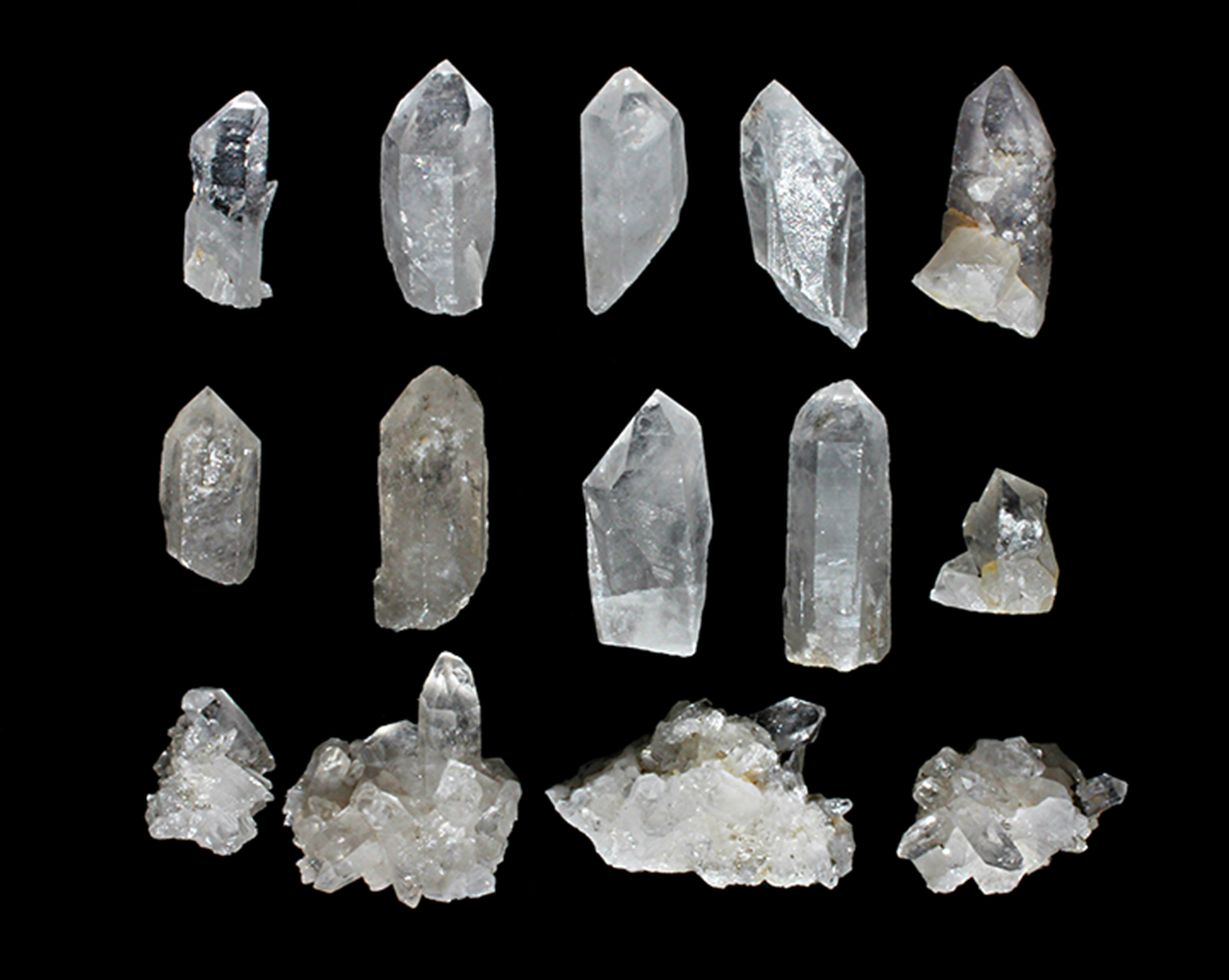 Natural Quartz Points & Cluster Sampler