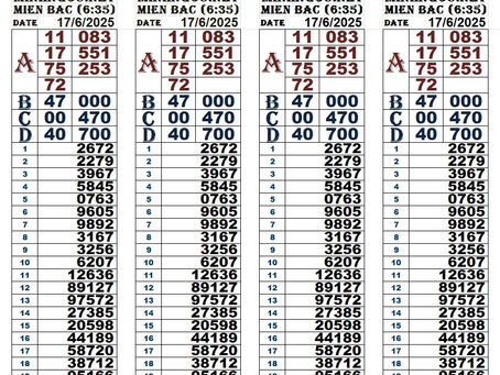 Lottery results 17-07-25(4:30pm)