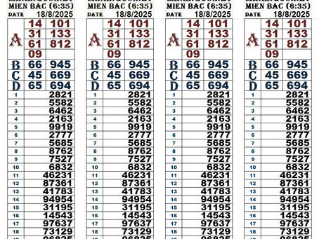 Lottery results 18-08-25(6:30pm)
