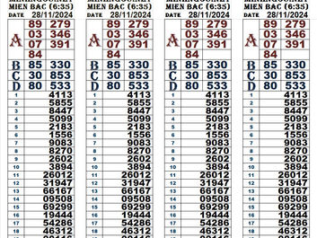 Zoo666 lottery results 28-11-24(6:30pm)