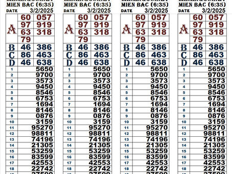Lottery results 03-02-25(6:30pm)