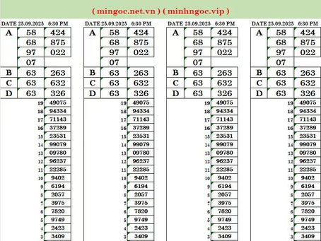 Lottery results 25-09-25(6:30pm)