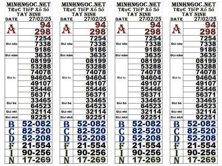 Lottery results 27-02-25(4:30pm)