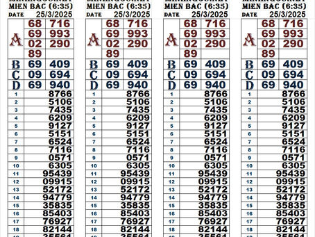 Lottery results 25-03-25(6:30pm)