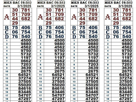 Zoo666 lottery results 03-01-25(6:30pm)