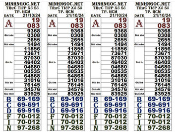 Lottery results 21-10-24(4:30 pm)
