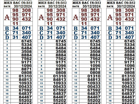 Zoo666 lottery results 30-12-24(6:30pm)
