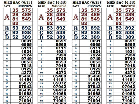 Lottery results 09-08-25(6:30pm)