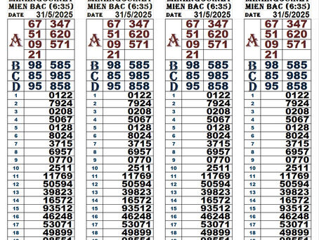Lottery results 31-05-25(6:30pm)