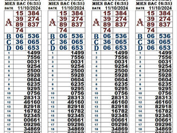 Lottery results 11-10-24(6:30pm)