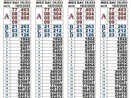 Lottery results 18-05-25(6:30pm)