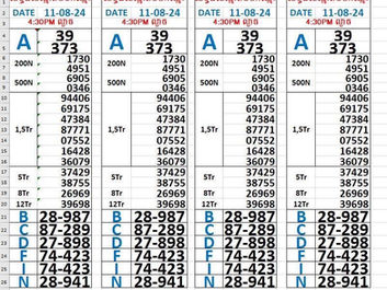 លទ្ធផលឆ្នោត 11-08-24(4:30 ល្ងាច)