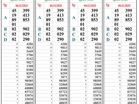 Lottery results 06-11-25(6:30pm)