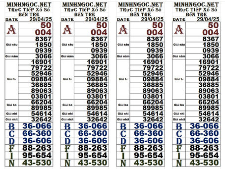 Lottery results 29-04-25(4:30pm)