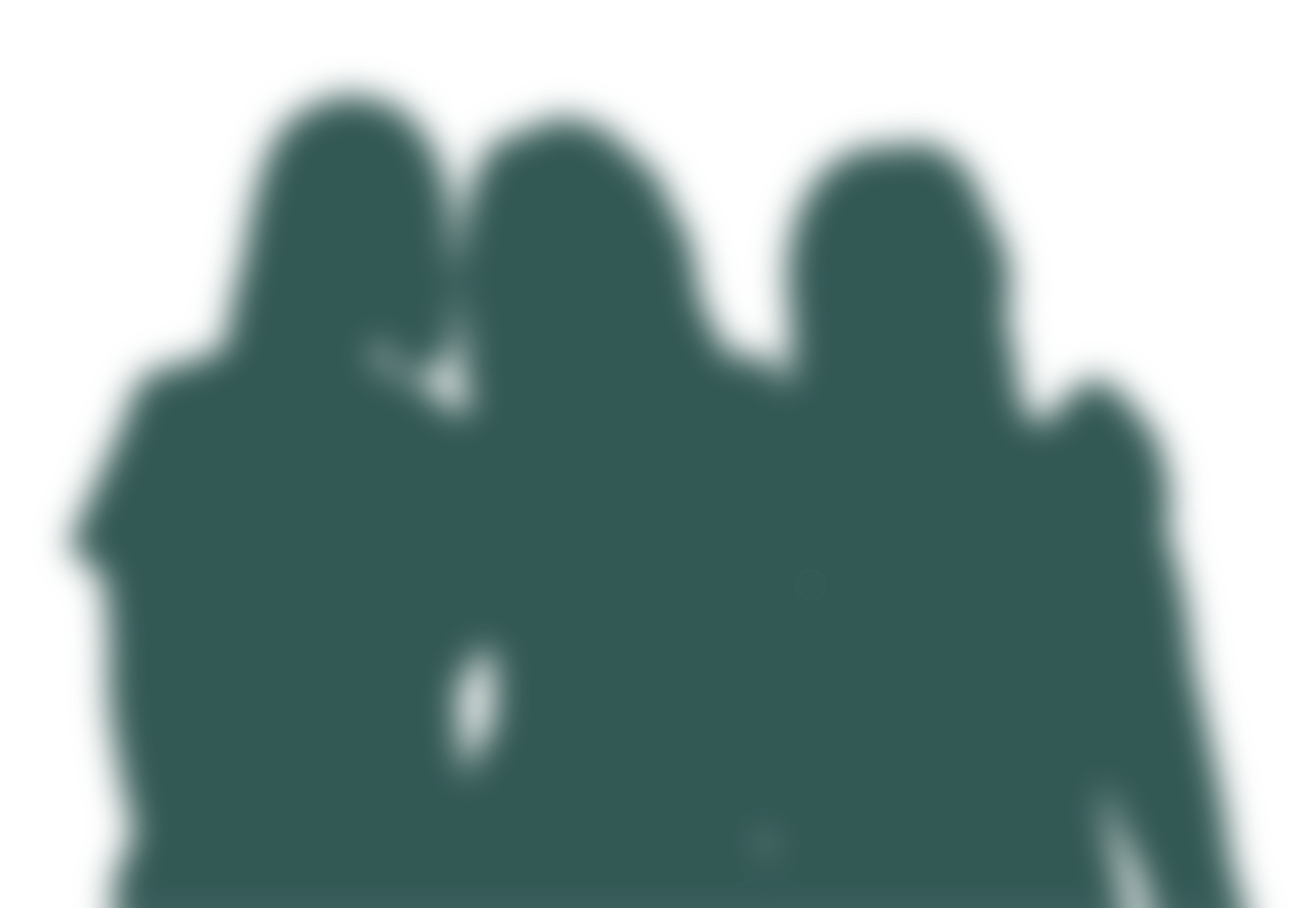 Silhouette outline of the team at The Acne Clinic in i12 Katong Singapore used as a design graphic.