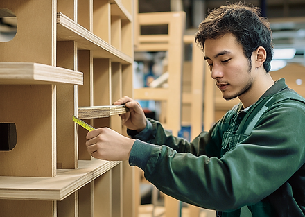 geniemeow_chinese_guy_in_green_carpenter_clothing_measuring_a_w_7dcf8ab3-ce76-4ad3-b76d-fa