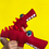 Thumbnail: Handmade Red Crocodile Fabric Toy – Quirky, Safe & Fun Gift for Kids