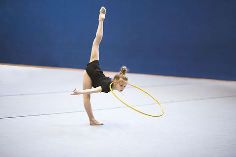 Gymnast with Hula Hoop