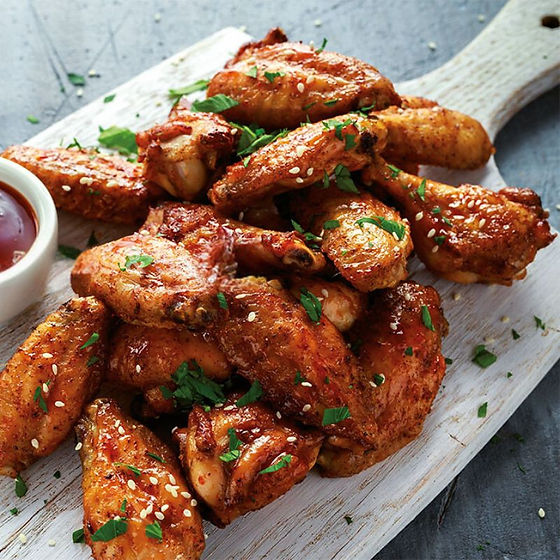 Asinhas de frango com BBQ