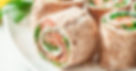 Wrap de Queijo e Salmão Defumado