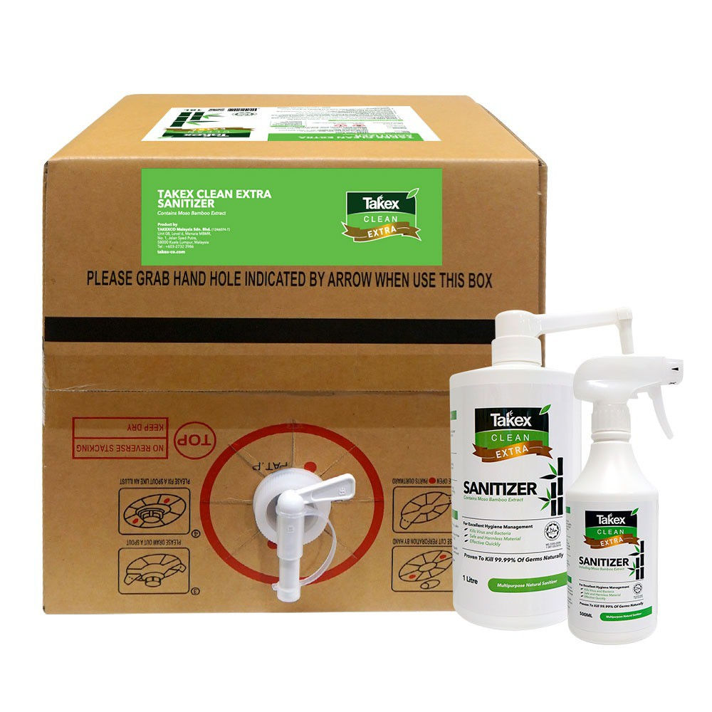 Takex Clean Extra Multipurpose Food Grade Halal Ethanol Sanitizer, 70-80, 18L