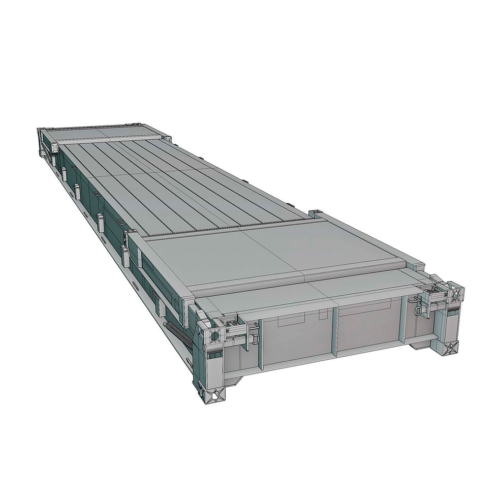 Thumbnail: Triton 40FT HighCube Flush Folding Flatrack