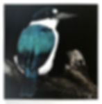 Thumbnail: Greeting card - A kingfisher for Rosi