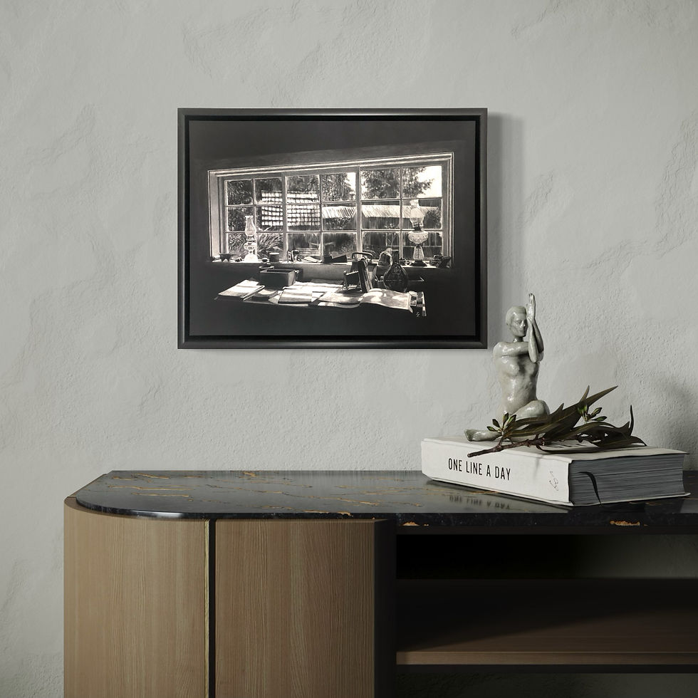 Thumbnail: 'The stillness within' - Original scratchboard