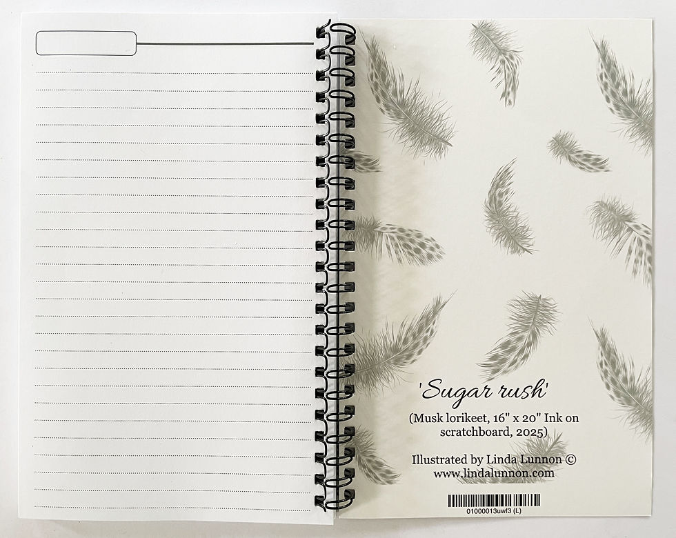 Thumbnail: Lined Notebook - Sugar rush (musk lorikeet)