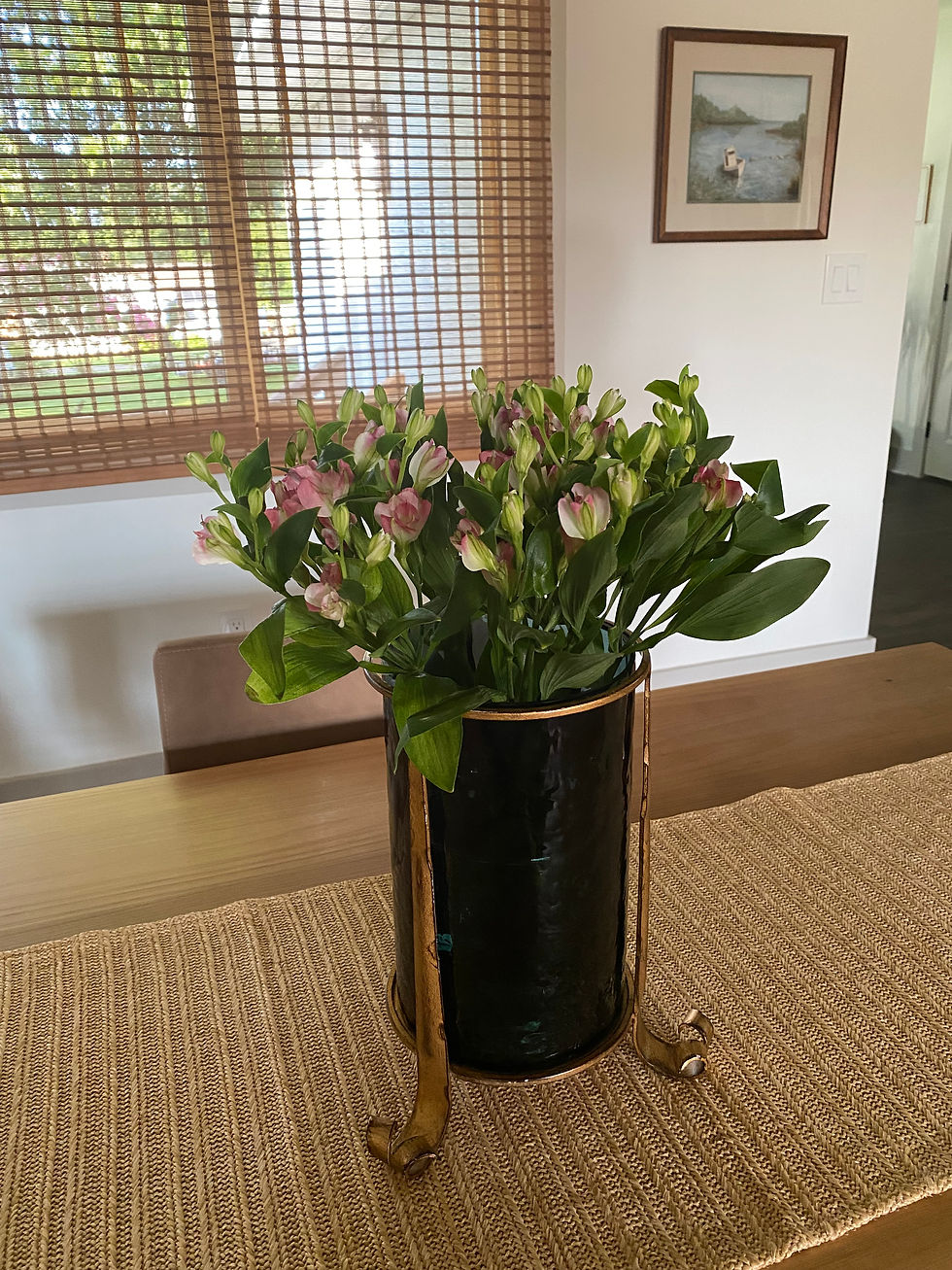 Green Glass Candle Holder - Vase.jpg