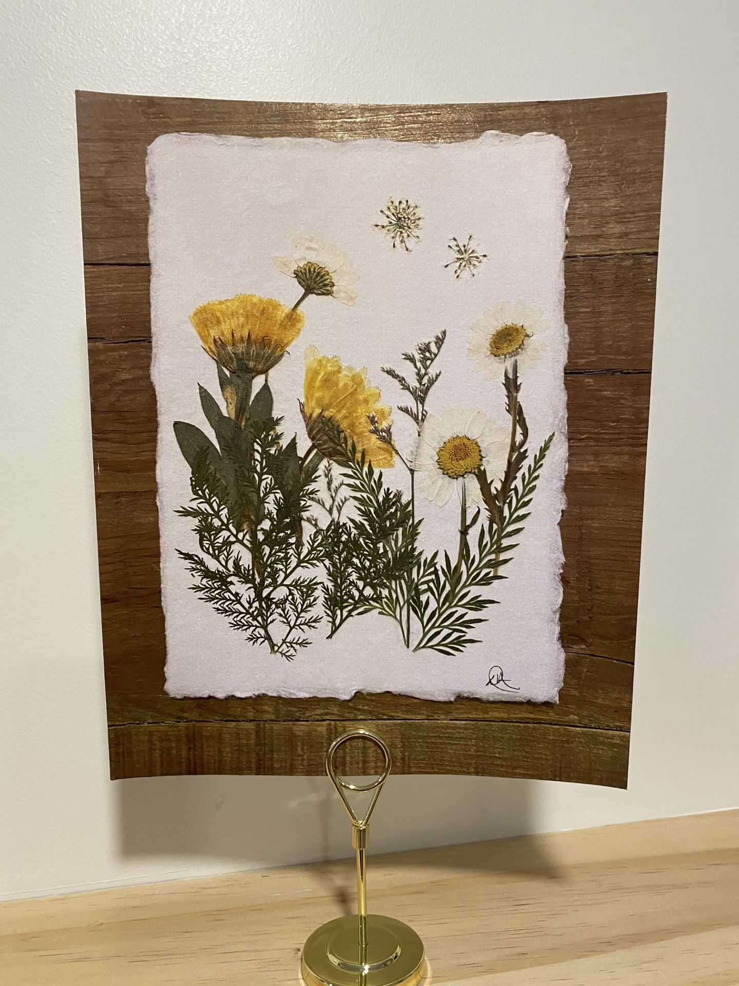 Marigold & Daisies Print