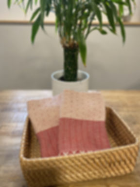 Organic Turkish Kitchen Hand Towel Red