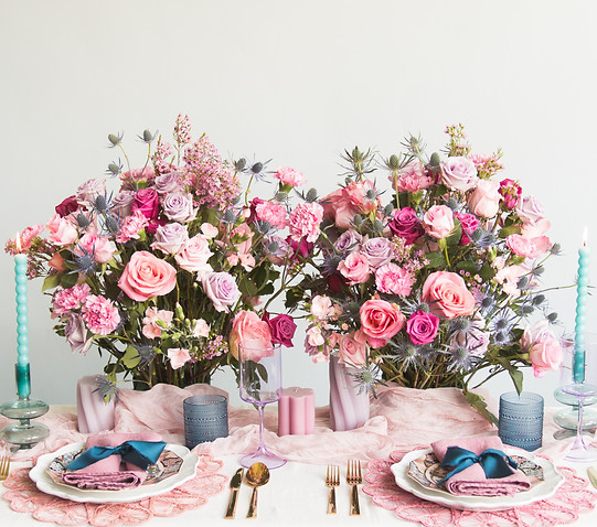 Beautiful floral arrangements and table scape design for events, dinner parties, and celebrations