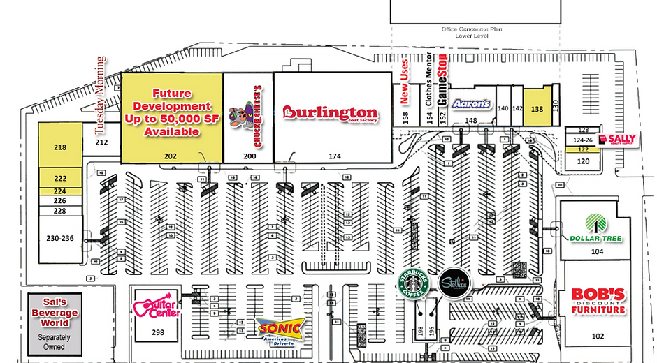 Site Plan Villa Oaks Shopping Center