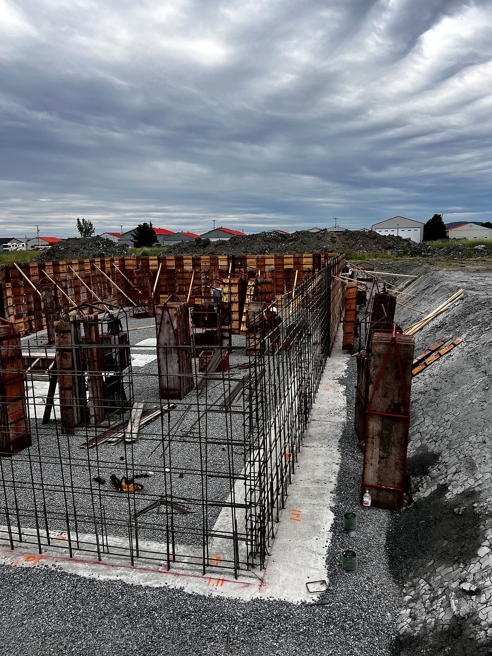 Construction des fondations en béton armé d’un projet de Construction Brault