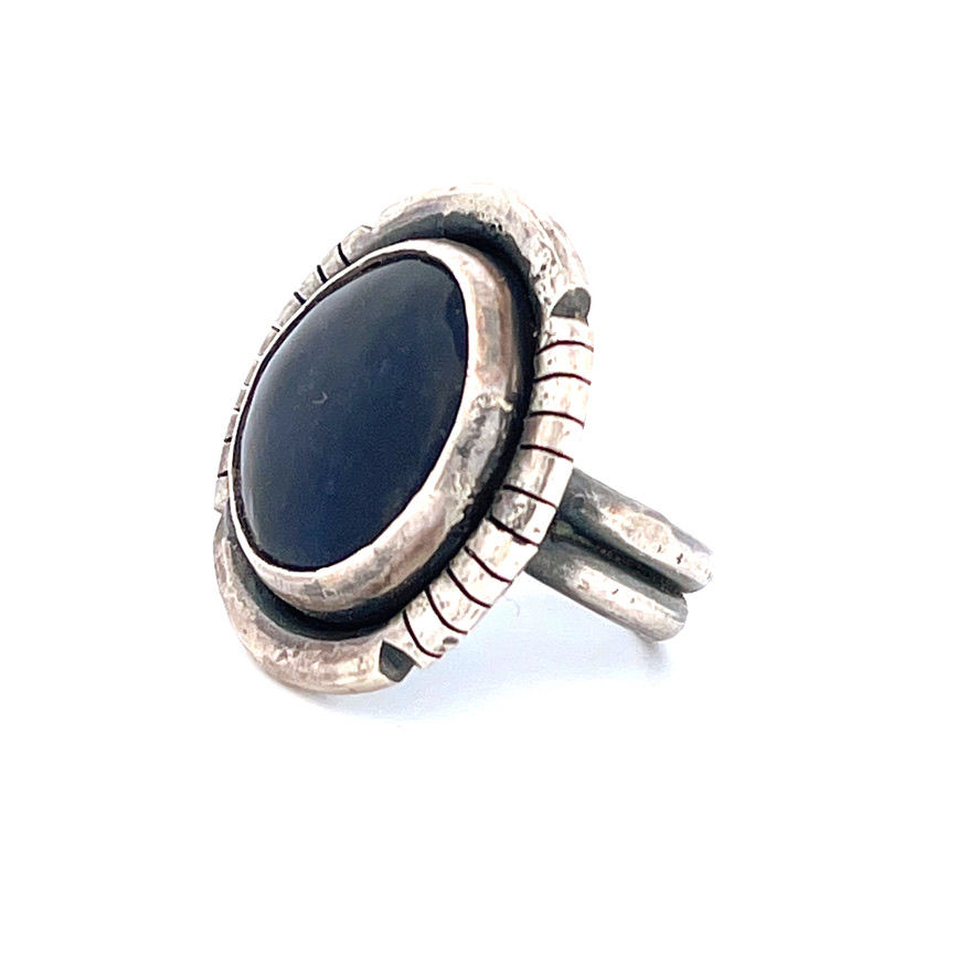 Thumbnail: sodalite sterling silver ring