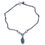 Thumbnail: TRIUNE green turquoise gemstone sterling silver necklace